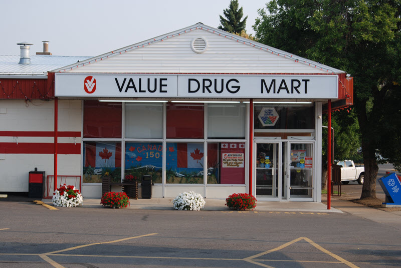 drumheller value drug mart store front